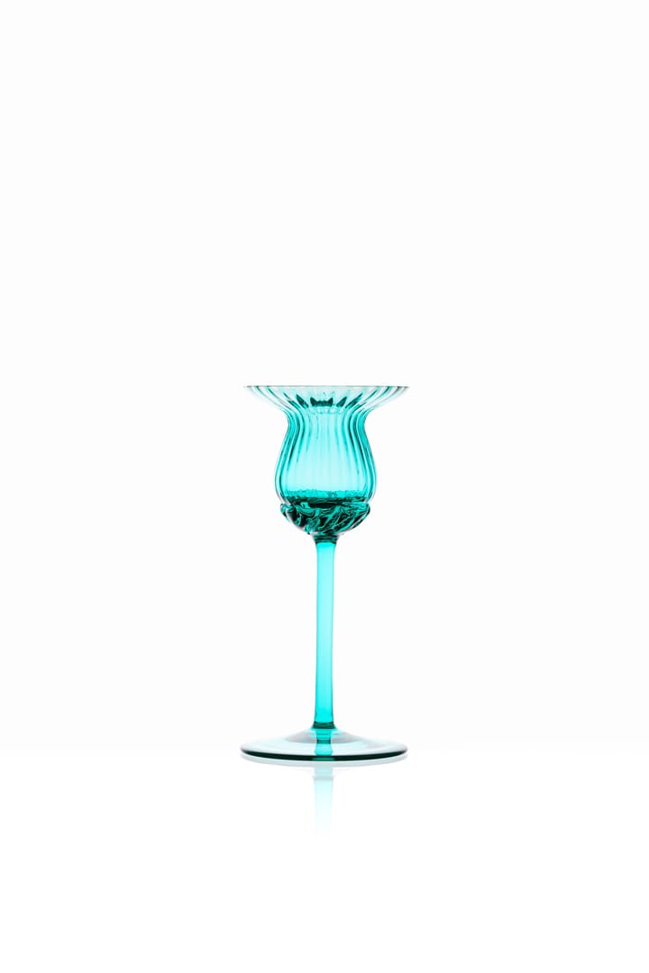 Tulipán ljusstake 25 cm - Turquoise - Anna Von Lipa