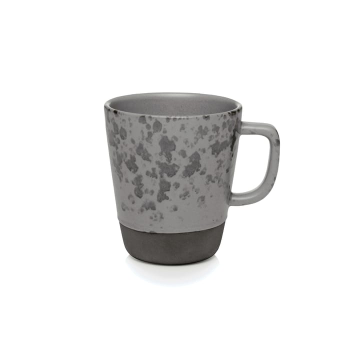 Raw mugg med handtag 30 cl - grå med prickar - Aida