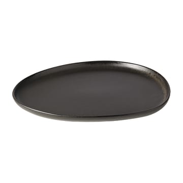 Raw Organic lunchtallrik 24x21 cm - Titanium Black - Aida