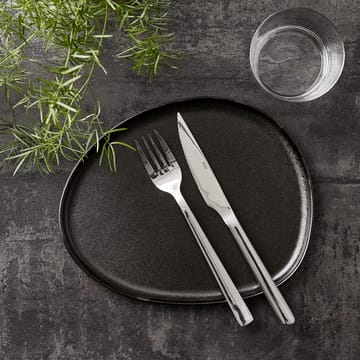 Raw Organic lunchtallrik 24x21 cm - Titanium Black - Aida