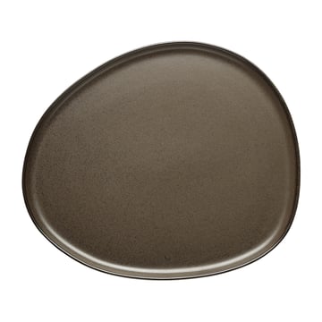 Aida Raw Organic tallrik 29×25 cm Metallic Brown