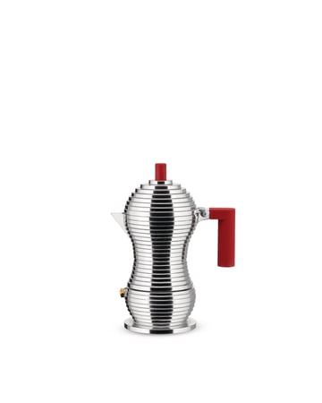 Alessi Pulcina espressobryggare 1 kopp Aluminium-röd