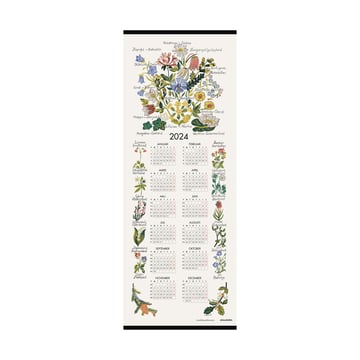 Almedahls Landskapsblommor kalender 2024 35×90 cm