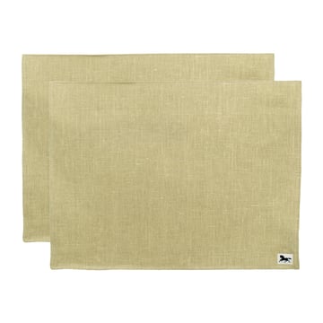 Almedahls Linne bordstablett 34×45 cm 2-pack Oliv