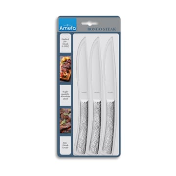 Bongo grillkniv 3-pack - Rostfritt stål - Amefa