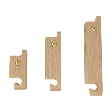 Andersen Furniture Multi Hooks krok set om 3 Oak