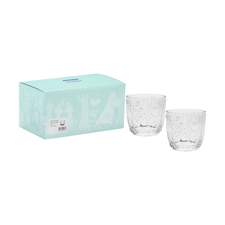 Mumin glas 28 cl 2-pack, Klar Arabia