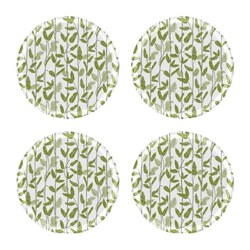 Åry Home Mougli Green glasunderlägg Ø11 cm 4-pack Green-white