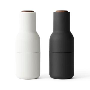 Audo Copenhagen Bottle Grinder kryddkvarn 2-pack Ash-carbon-valnöt