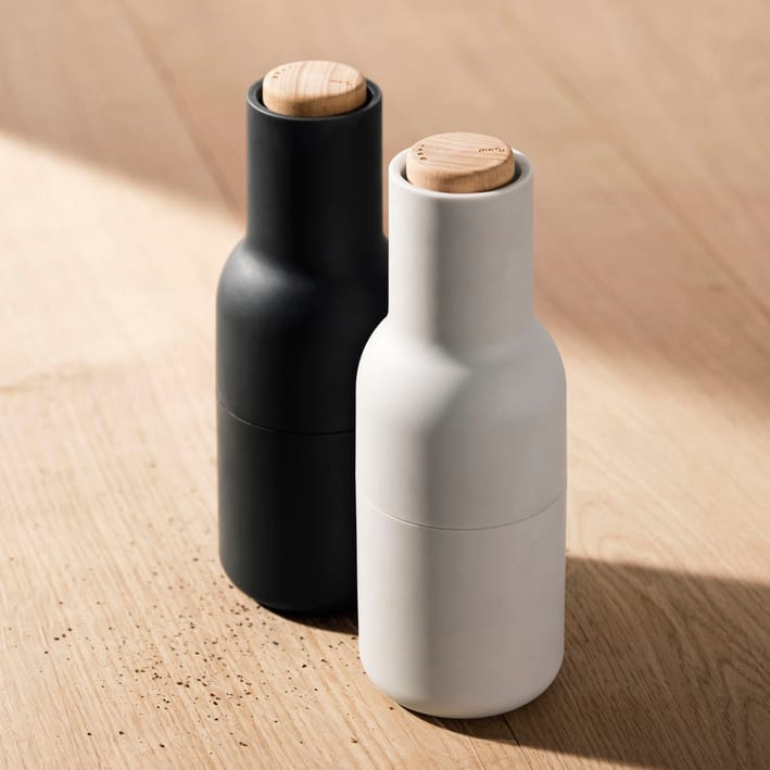 Bottle Grinder kryddkvarn 2-pack, Ash-carbonbok Audo Copenhagen