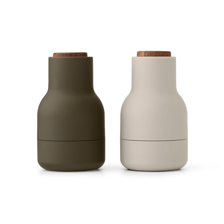 Bottle Grinder kryddkvarn Small 2-pack - Hunting green-beige-valnöt - Audo Copenhagen