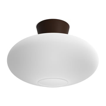 Belid Bullo plafond XL opalglas Ø38 cm Oxid