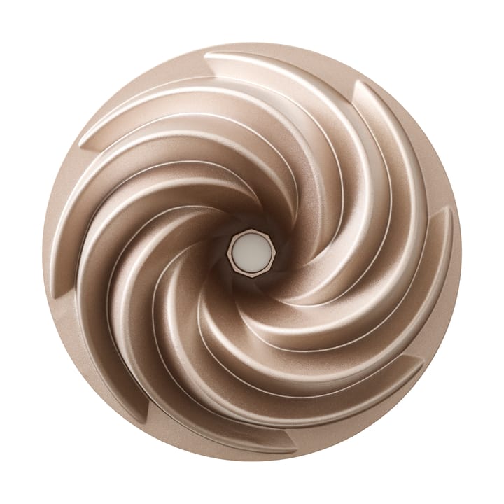 Blomsterbergs sockerkaksform swirl 24x9 cm, Rose gold Blomsterbergs