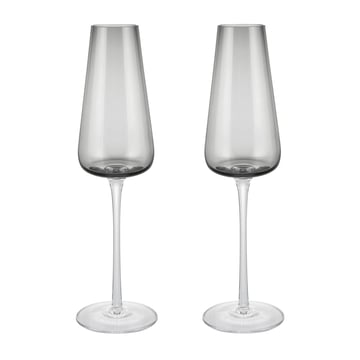 blomus Belo champagneglas 20 cl 2-pack Smoke