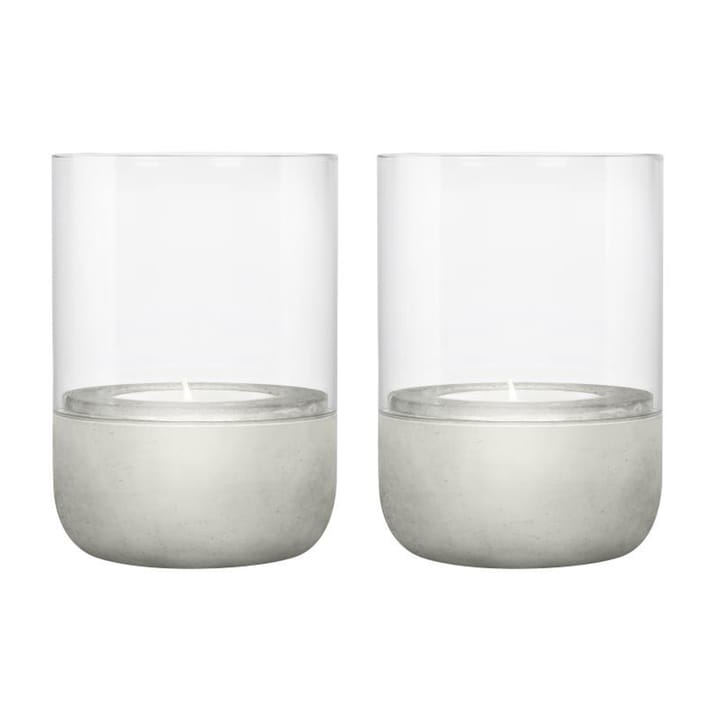 Calma ljuslykta med värmeljus Ø7 cm 2-pack, Light grey blomus