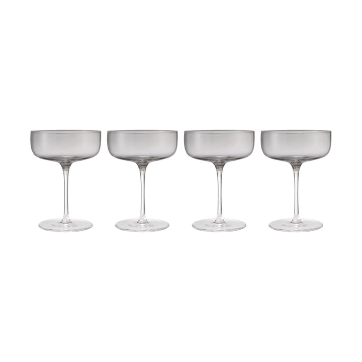 Fuumi champagneglas Coupe 28 cl 4-pack, Smoke-klar blomus