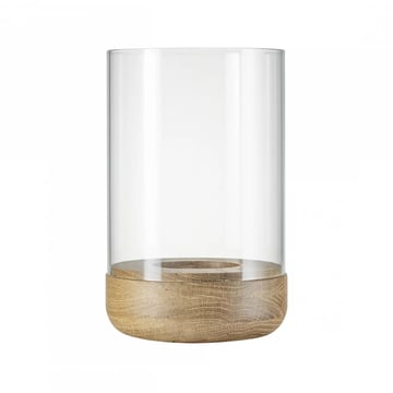 blomus Lanto lanterna ljuslykta M Ø12 cm Transparent-oak