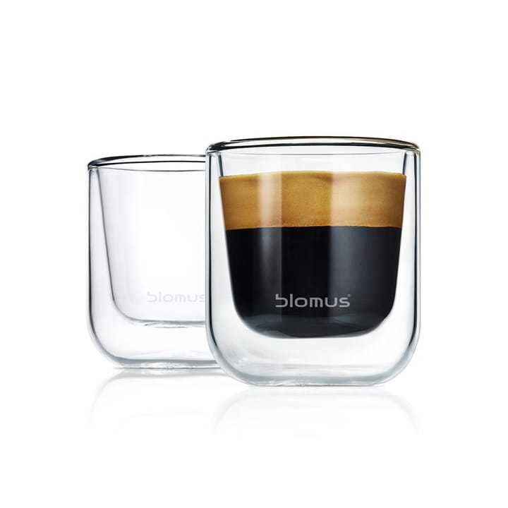 Nero isolerande espressoglas 2-pack, Klar blomus