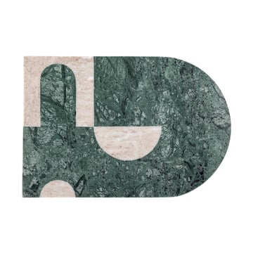 Bloomingville Abrianna skärbräda 20×30 cm Grön-vit marmor