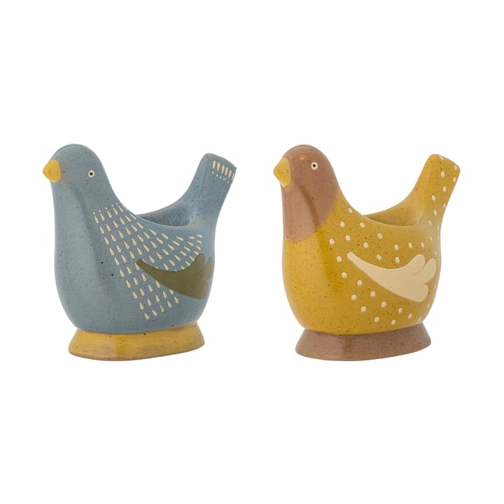 Birdy äggkopp 2-pack, Blue-yellow Bloomingville