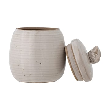 Mahlet burk med lock Ø11x14 cm - Natural stoneware - Bloomingville