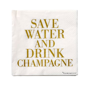 Bloomingville Save water servett 20-pack 33 x 33 cm