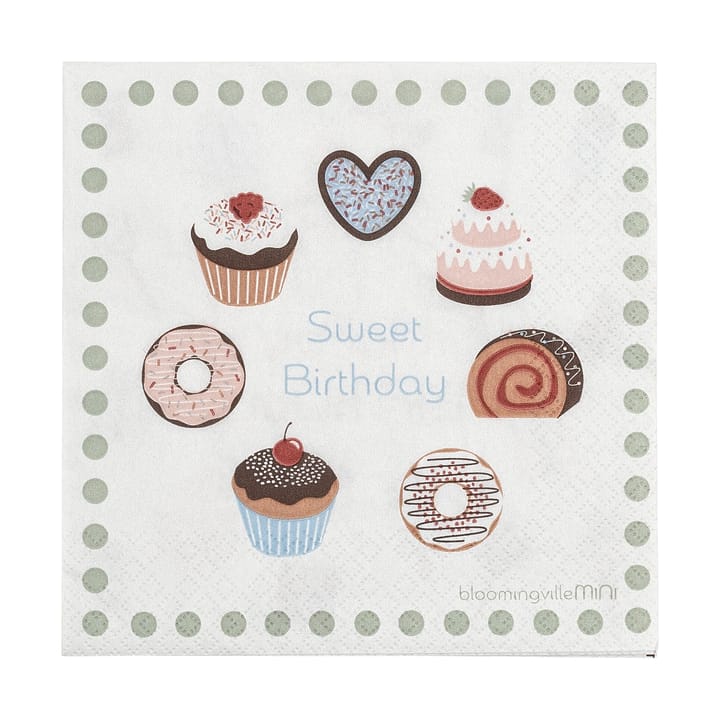 Sweets servett 20-pack - Rosa - Bloomingville