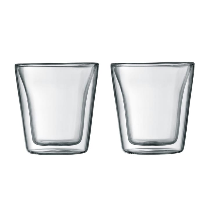 Canteen dubbelväggigt glas 2-pack, 10 cl Bodum