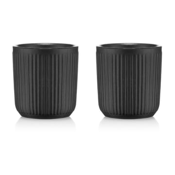 Bodum Douro dubbelväggig mugg 10 cl 2-pack Svart