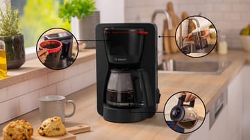 Bosch MyMoment TKA2M113 kaffebryggare 10 koppar - Svart - Bosch