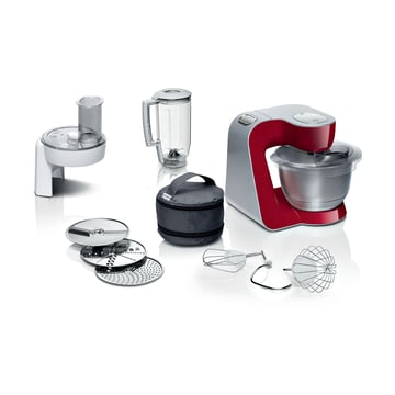 Bosch Bosch Serie 4 MUM 5 köksmaskin 1000W Röd-silver