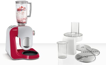 Bosch Serie 4 MUM 5 köksmaskin 1000W - Röd-silver - Bosch