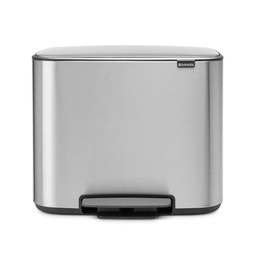 Brabantia Bo pedalhink 11+23 l mineral steel FFP