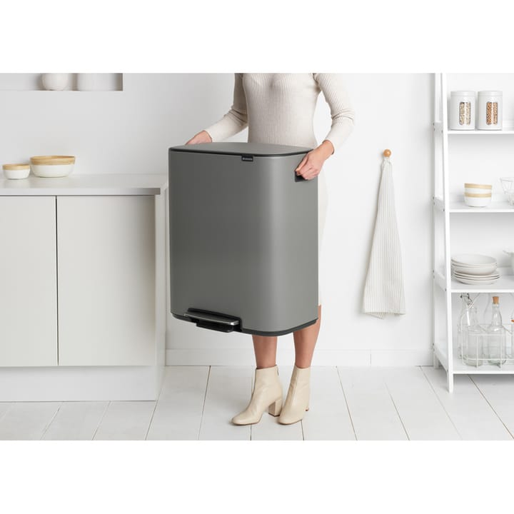 Bo pedalhink 2x30 L, Mineral concrete grey Brabantia