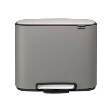 Brabantia Bo pedalhink 3×11 l mineral concrete grey