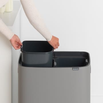 Bo touch bin 2x30 L - Mineral concrete grey - Brabantia