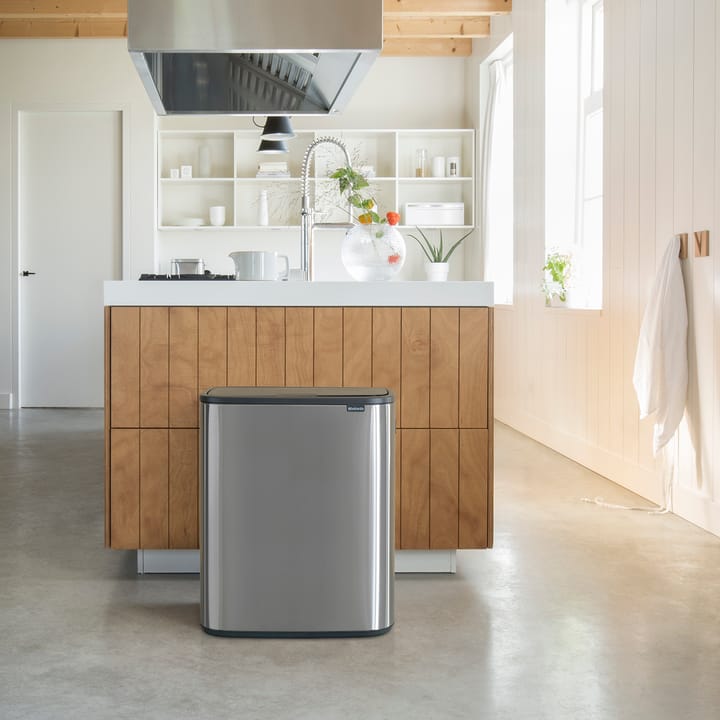 Bo touch bin 60 L, Mattborstat stål Brabantia