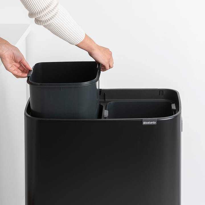 Bo touch bin high 2x30 L, Matt svart Brabantia