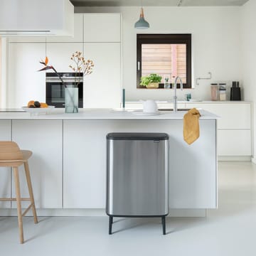 Bo touch bin high 2x30 L - Mattborstat stål - Brabantia