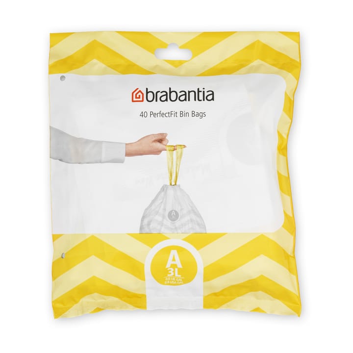 Brabantia PerfectFit avfallspåse 40st - 3 liter - Brabantia