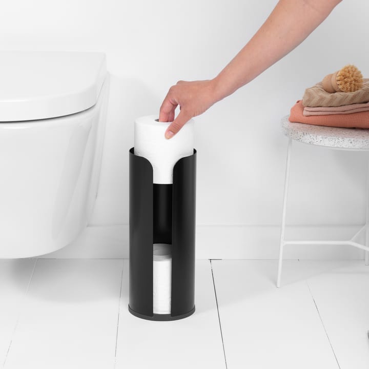 Brabantia toalettpappershållare för 3 rullar, Matt black Brabantia