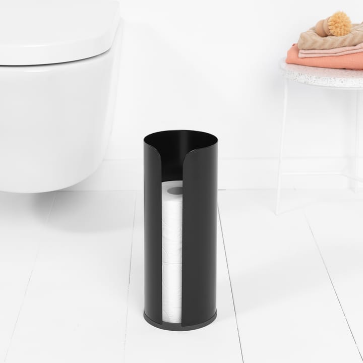 Brabantia toalettpappershållare för 3 rullar, Matt black Brabantia