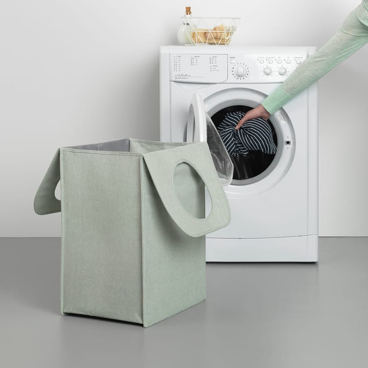 Brabantia tvättkorg tyg rektangulär 55 liter, Grön Brabantia