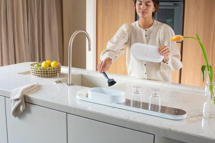 SinkStyle diskbänksorganiserare set 2 delar, Mineral Fresh White Brabantia