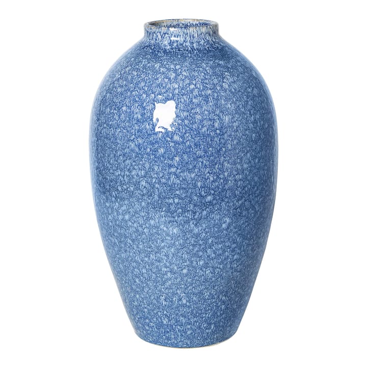 Ingrid keramikvas 40 cm, Insignia blue-white Broste Copenhagen