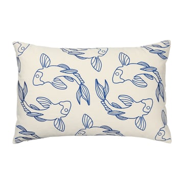 Broste Copenhagen Koi kuddfodral 40×60 cm Intense blue