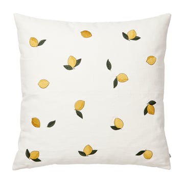 Broste Copenhagen Lemon kuddfodral 50×50 cm Golden yellow