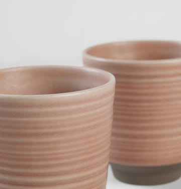 Miko mugg 15 cl 2-pack - Dusty pink - Broste Copenhagen