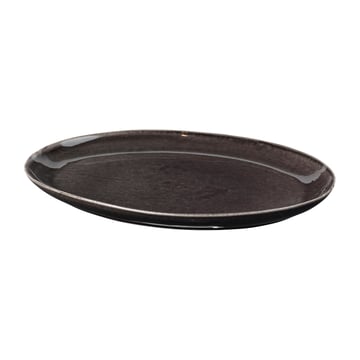 Broste Copenhagen Nordic Coal fat oval 26,5×36,5 cm Charcoal