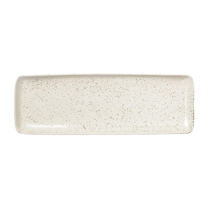 Nordic Vanilla fat rektangulärt 12,5x35 cm, Cream with grains Broste Copenhagen